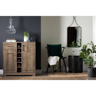 South shore vietti bar cabinet and bottle storage hot sale