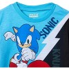 Sonic The Hedgehog Boy's 2-Piece Sleep Shirt and Shorts Pajama Set - 3 of 4