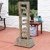 Sunnydaze 49"H Electric Natural Stacked Slate Column Outdoor Water Fountain - 4 of 4