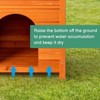 Karl Home 2-Story Wooden Feral Cat House Outdoor Indoor Kitty Houses with Door & Stairs & Weatherproof Roof - 2 of 4