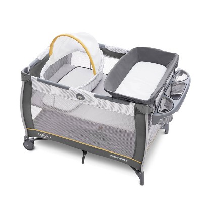 Using a pack and store play as a bassinet