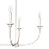 Hunter Fans 36" Southcrest Ceiling Light Distressed White Finish - 6 Bulb Linear Chandelier for Indoor Spaces - 3 of 4