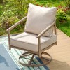 Captiva Designs 4pc Windsor Metal Outdoor Patio Conversation Set with Swivel Chairs - 2 of 4