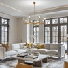 DORESshop 8-Light Gold Candle Pendant Light with Farmhouse and Industrial Flair for Dining Room, Kitchen Island, or Foyer - 3 of 4