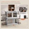 Munora 3-Pack Collapsible XL Storage Bins - 28.75"W x 19"D x 15.75"H with Wheels & Lids, 32 Gallon Capacity, White - 4 of 4