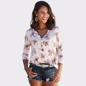Women's 2 Pack 3/4 Sleeve Tops - LASCANA - 1 of 4