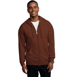 Fruit Of The Loom Mens Eversoft Fleece Extended Sizes Full Zip Hoodie - 1 of 2