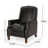 Lyngins Modern PU Leather Recliner Chair with Rivets & Footrest,Single Sofa Accent Chair for Living Room,Bedroom - 4 of 4