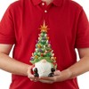 Casafield Hand Painted Ceramic Decor, Pre-Lit Nostalgic Vintage Christmas Tabletop Decor - 4 of 4