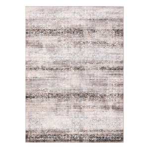 Washable Chenille Floral Print Bedroom Living Room Rugs, Non Slip Stain Resistant Large Dining Room Rugs, Retro Accent Home Decor Carpet - 1 of 4