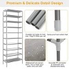 10 Tiers Shoes Rack Shelves 27 Pairs Shoes Storage Organizer Stand Non-Woven Fabric Detachable Shoes Tower Stackable Shoes Storage Rack - 3 of 4