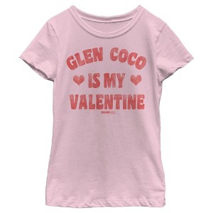 Girl's Mean Girls Distressed Glen Coco Is My Valentine T-Shirt - 1 of 4