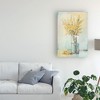 Trademark Fine Art -Tim Otoole 'Yellow Spray In Vase I' Canvas Art - 3 of 4
