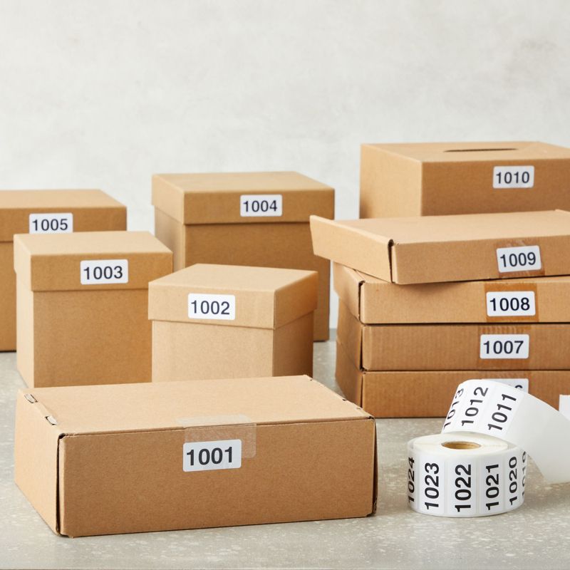 Live Sales Consecutive Number Stickers 1001 to 2000, Inventory Labels (1.1" x 0.75", Total 1000 Count), 2 of 7