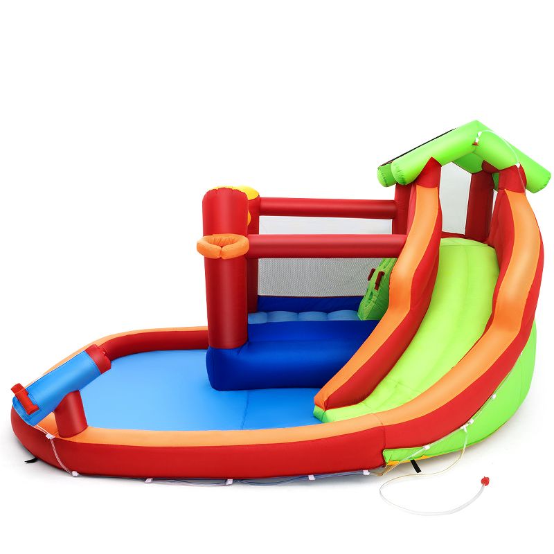 Costway Inflatable Slide Bouncer and Water Park w/ Splash Pool Water Cannon and Blower, 4 of 11