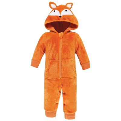 Hudson Baby Infant Boys Plush Jumpsuits, Fox