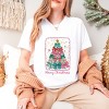 Merry Christmas Bow Tree - Women's Short Sleeve Graphic T-Shirt - 3 of 4