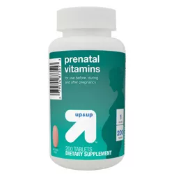 Prenatal Vitamin Dietary Supplement Tablets- 200ct - up & up™
