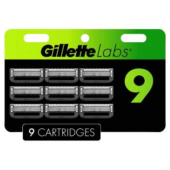 Gillette Labs Exfoliating Bar Razor Blade Refills - Compatible with Exfoliating Bar and Labs Heated Razor - 9ct
