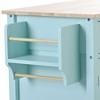 MAYEERTY Kitchen Island Cart with Solid Wood Top and Locking Wheels£¬h Width,4 Door Cabinet - 4 of 4