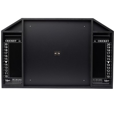 Viper Black Dartboard Backboard with Cricket Scoreboards