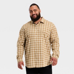 Men's Long Sleeve Poplin Shirt - Goodfellow & Co™ - 1 of 3