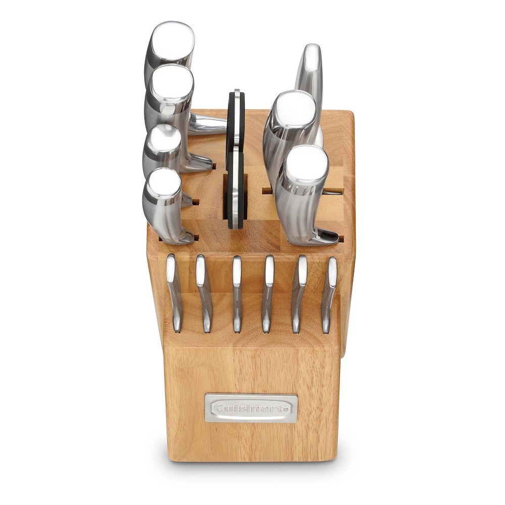 Cuisinart C99SS-15P Professional Series 15pc Stainless Steel Cutlery Block Set, Silver