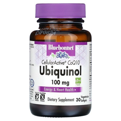 Bluebonnet Nutrition CellularActive CoQ10, Ubiquinol, 100 mg, 30 Vegetarian Softgels