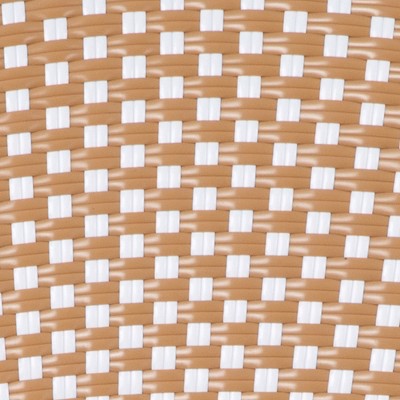 Natural and White Rattan Bistro Counter Stools, Set of 2