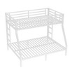 NicBex Modern Metal Frame Twin/Full over Queen Floor Bunk Bed for Teens/Adults,Simple Bed Frame with Guardrails for Bedroom,Kids Room - 4 of 4