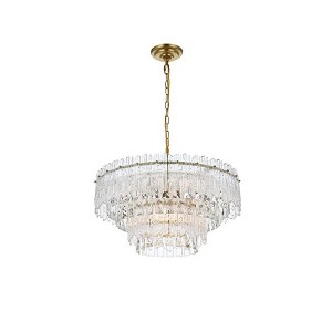 Elegant Lighting Emilia 6 - Light Pendant in  Satin Gold - 1 of 4