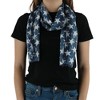 CTM Women's Patriotic Star Print Lightweight Scarf - 3 of 4
