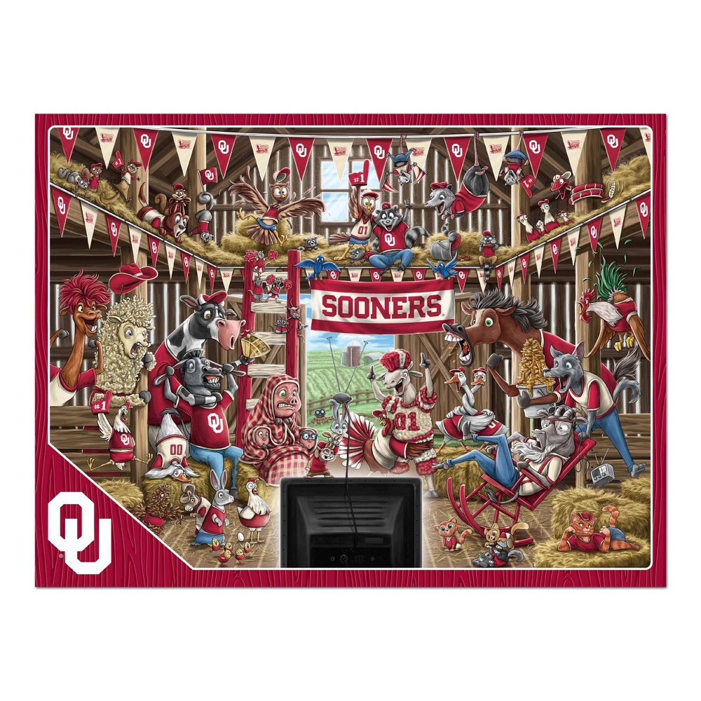 Photos - Jigsaw Puzzle / Mosaic NCAA Oklahoma Sooners Barnyard Fans 500pc Puzzle