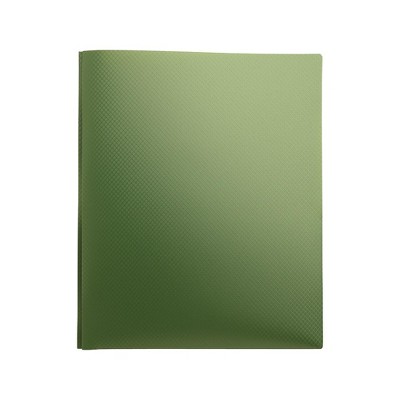 Staples Textured Poly 2-Pocket Folders with Fasteners Green 21610-CC/20651