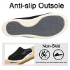 Womens Stylish Shoes with Arch Support Extra Wide Widths Walking Sneakers with Soft Insoles Adjustable Easy On/Off for Swollen Feet - 4 of 4