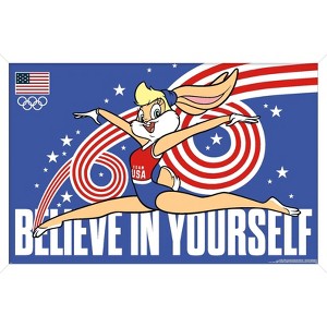 Trends International Looney Tunes x Team USA - Believe In Yourself Framed Wall Poster Prints - 1 of 4