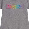 - Rainbow High - Gradient Logo Graphic Short Sleeve Fleece Dress - 2 of 4