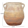 Storied Home Whitewashed Terra-cotta Urn - 3 of 4