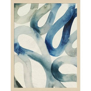 Amanti Art Water And Sand II by Grace Popp Wood Framed Wall Art Print - 1 of 4