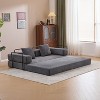 COMHOMA Floor Couch, Compression Sofa, Convertible Floor Sofa Bed with Pillow Back Support Armrest, for Living Room, Bedroom - 3 of 4