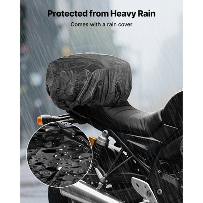 HBEZON Expandable 40-60L Motorcycle Tail Bag with Waterproof Rain Cover, Foldable Design, Shoulder Straps, Pocket and Elastic Cord — фото 4