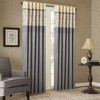 Elegant Floral Embroidered Window Panel, All Season Textured Light Filtering Curtain fits Various Room Decor, Yellow, 50x84" - 2 of 4