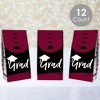 Big Dot of Happiness Maroon Grad - Best is Yet to Come - Burgundy Graduation Gift Favor Bags - Party Goodie Boxes - Set of 12 - 2 of 4