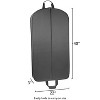 WallyBags 40" Deluxe Travel Garment Bag with two pockets, Black - 2 of 4