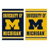 Evergreen University Of Michigan House Flag 28 x 44 Inches Outdoor Decor for Homes and Gardens - 2 of 4