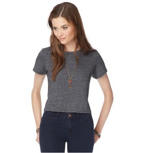 Aeropostale Womens Crop Basic T-Shirt - 1 of 2