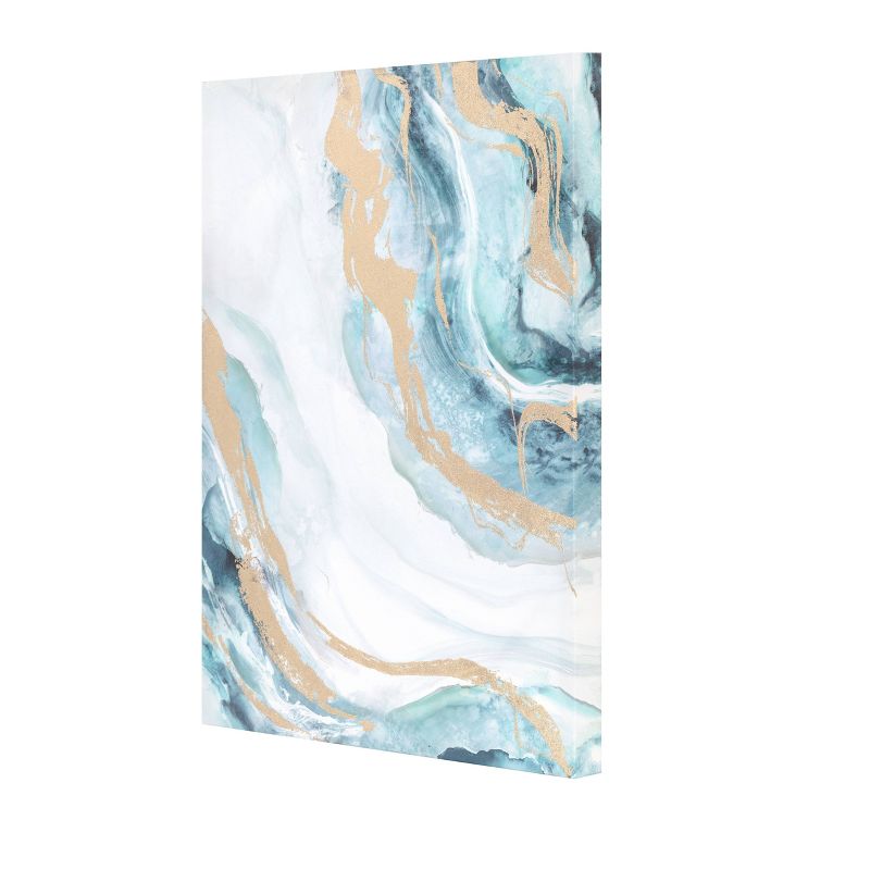 (Set of 3) 18&#34; x 24&#34; Crystal Agate Hand Embellished Wall Canvas Set Gold - Tyler &#38; Finn, 4 of 19