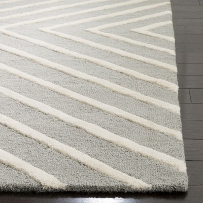 Gray Hand-Tufted Wool Kids Area Rug 5' x 7'