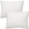 Makemake Organics GOTS Certified Organic Cotton Pillowcase - Ultra Soft Breathable Fits (14"x19", Dotty) Set of 2 - 4 of 4