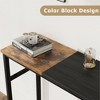 Console table with storage, entryway table, 39.3 inch country style table with adjustable shelves for entryway, living room, hallway, bedroom - 3 of 4